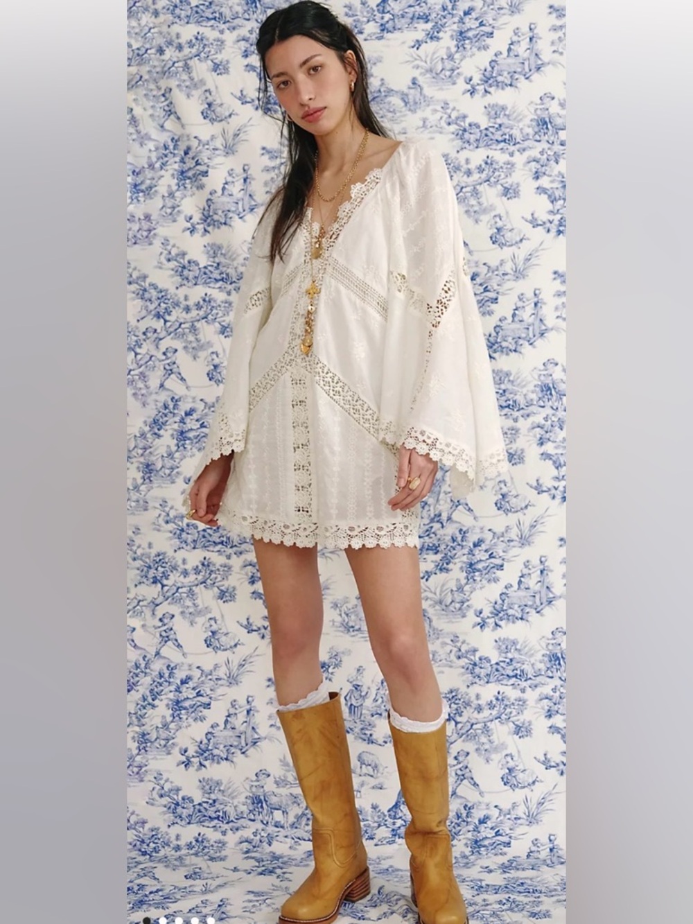 NWT Free People Wildflower Muse Mini Dress SZ Small